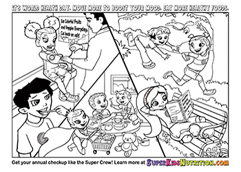Super Crew™ Coloring Pages - Fun Nutrition for Kids | SuperKids ... Super Crew™ Coloring Pages - Fun Nutrition for Kids | SuperKids ...