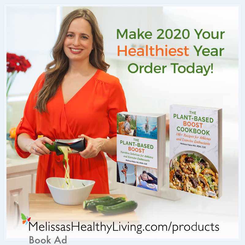 plant-based boost book and cookbook for athletes and exercise enthusiasts with Melissa Halas