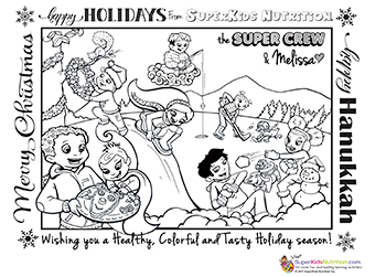 super crew™ coloring pages  fun nutrition for kids