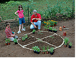 joe the gardener with kids