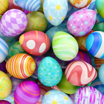 easter eggs colorful HP — Health, Kids