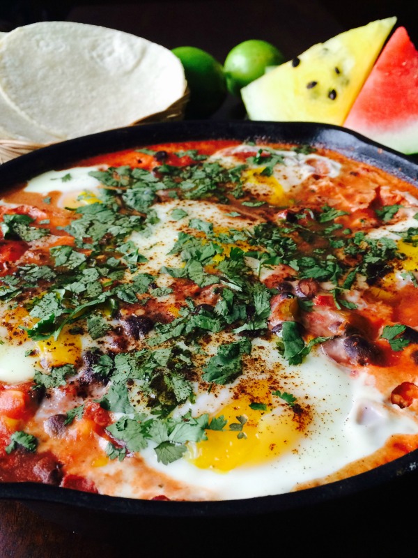 Southwestern Baked Eggs- Skillet recipe