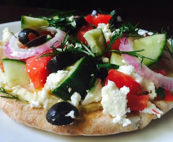 No Bake Greek Pita Pizza for page