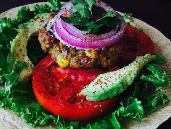 Southwestern Pinto Bean Burger for page