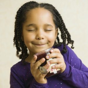 kid of color smelling jam for food ideas for picky eaters - SuperKidsNutrition.com