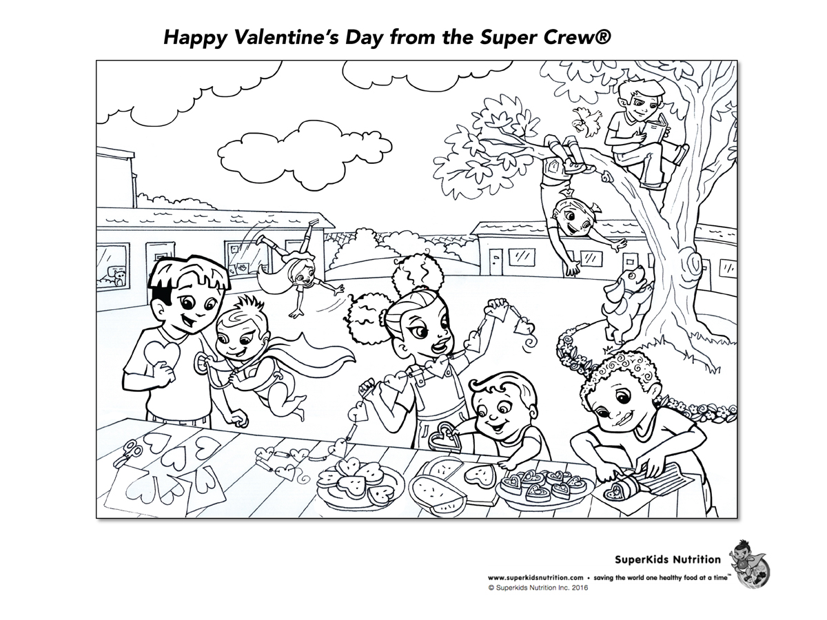 Happy Valentines Day Coloring Page