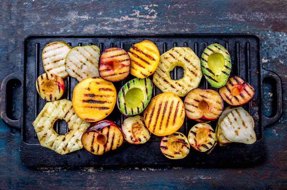 seasonal grilled fruit