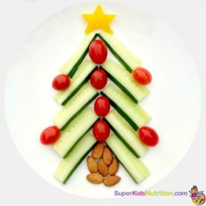 Christmas tree food art