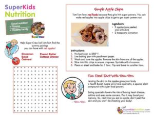 Homemade baked apple recipe with kids