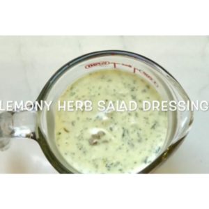 Lemony Herb Salad Dressing