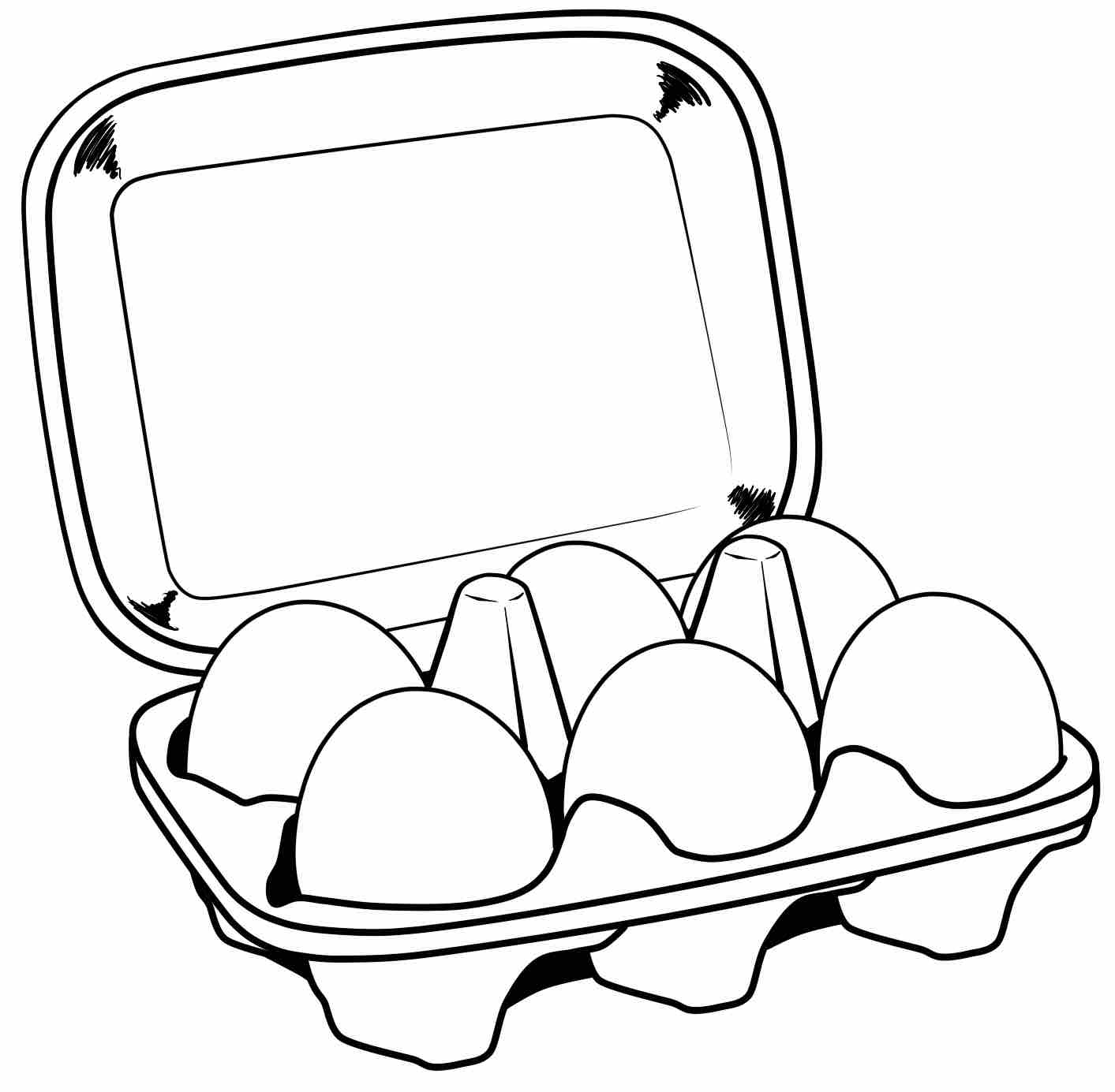 Яйца куриные раскраска для детей