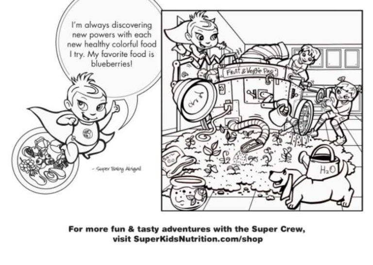 Printable Coloring Pages for Kids - SuperKids Nutrition