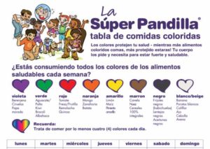 Super Crew Colorful Food Tracker (Spanish)