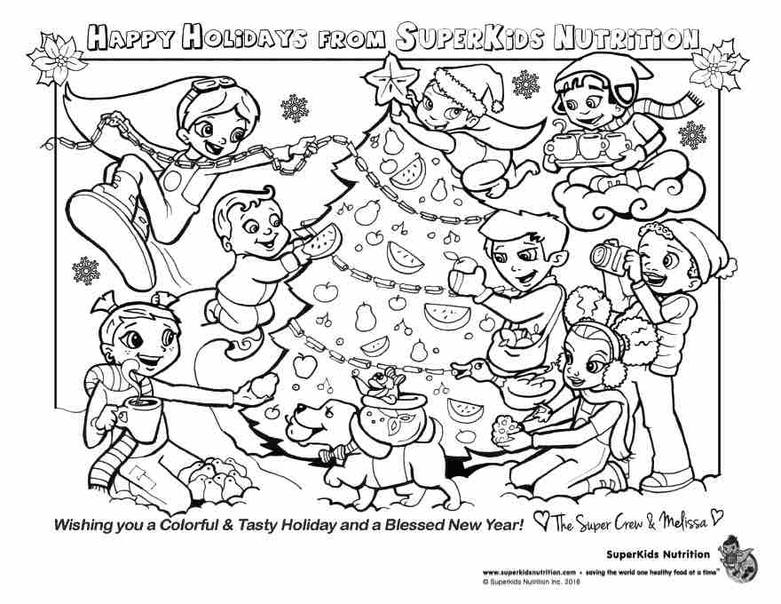 Printable Coloring Pages for Kids - SuperKids Nutrition