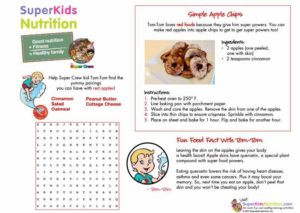 Tom-Tom's Simple Apple Chips kids activity superkids nutrition