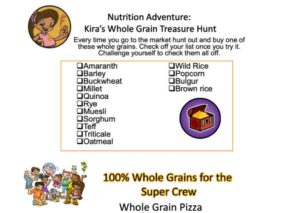 Whole Grain Treasure Hunt kids activity superkids nutrition