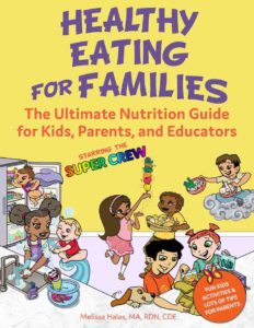 Healthy Eating for families book cover melissa halas