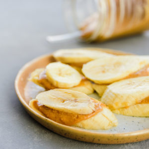 Peanut Butter Bananas and Milk