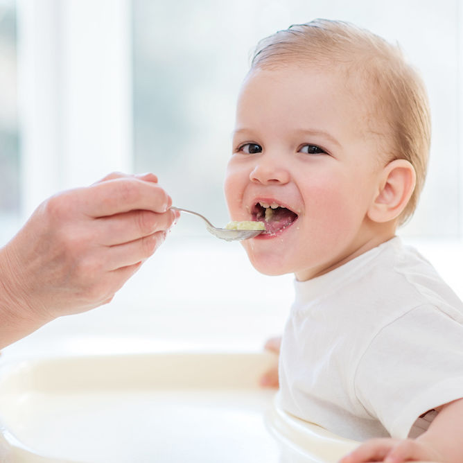 Baby being fed — Health, Kids