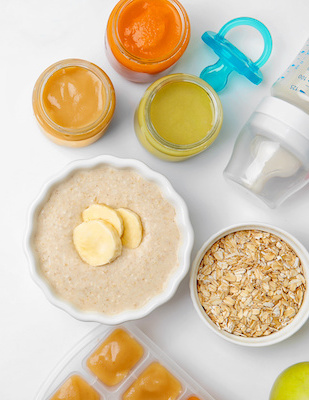 baby meal plan oatmeal and baby food